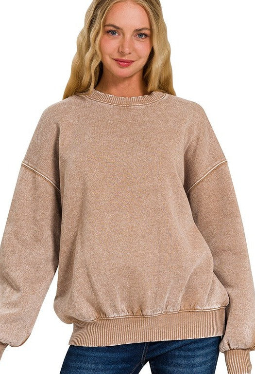 Acid Wash Pullover