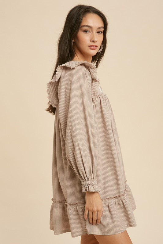 Touch of Fall Smock Dress