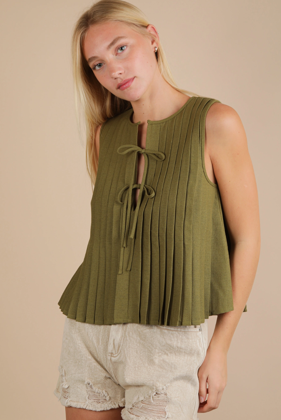 Homestead Pleated Top