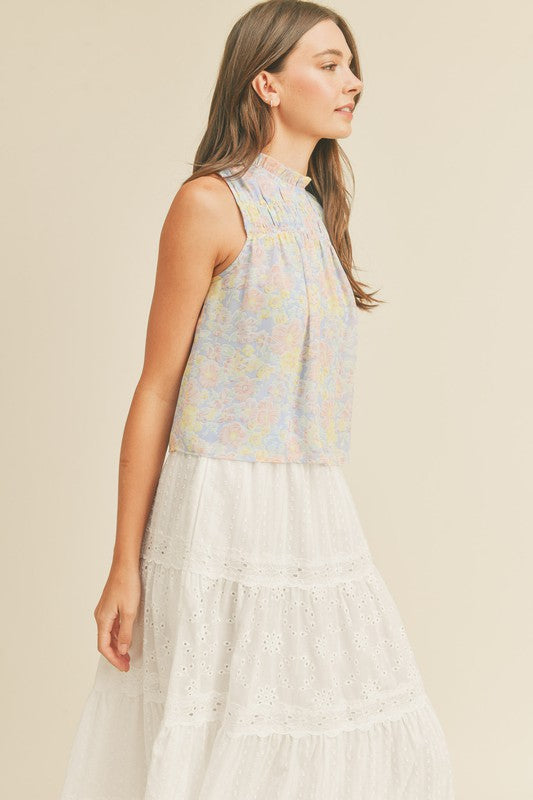 Floral Rush Sleeveless Top