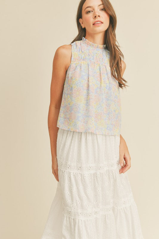 Floral Rush Sleeveless Top