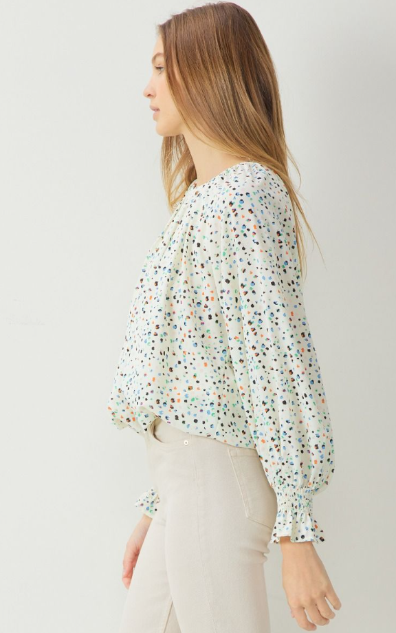 Dotted Spring Blouse